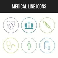 ícones médicos para uso pessoal e comercial vetor