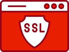 ícone de vetor ssl