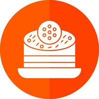 Oreo bolo de queijo vetor ícone Projeto