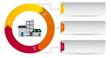 cidade infográfico modelo ilustração vetorial de conceito de negócio vetor