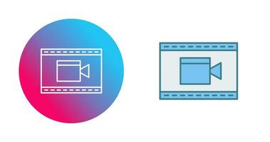 ícone exclusivo de vetor de vídeo e animação