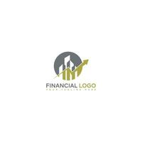 vetor de design de logotipo de finanças e contabilidade