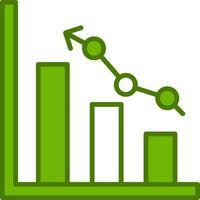 ícone de vetor de análise de mercado