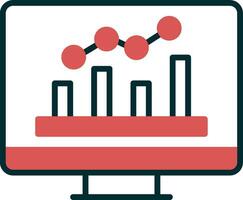 ícone do vetor de monitoramento