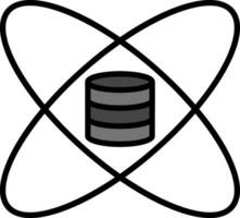 ícone de vetor de ciência de dados