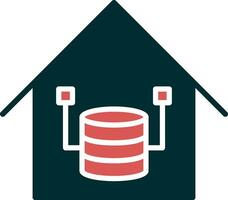 ícone de vetor de data warehouse