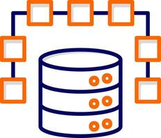 ícone de vetor de dados estruturados