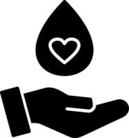 ícone de vetor de doação de sangue