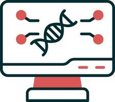 ícone de vetor de DNA