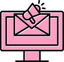 ícone de vetor de e-mail marketing