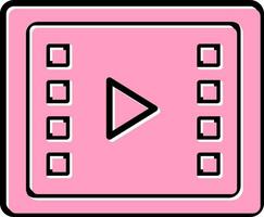 vídeo em processamento vetor ícone