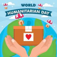 dia mundial humanitário vetor