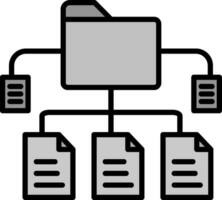 dados estrutura vetor ícone