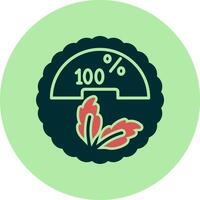 100 por cento vetor ícone