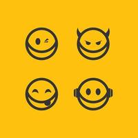 smile icon logo vector design feliz emoticone vector emoji felicidade