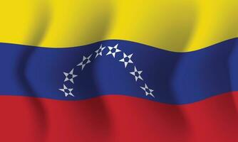 acenando a bandeira da venezuela. fundo para nacional patriótico vetor