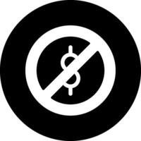 dinheiro proibido vetor ícone