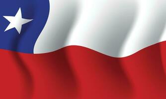 acenando a bandeira do Chile. fundo para nacional patriótico