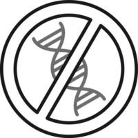 não OGM vetor ícone