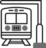trem estação vetor ícone