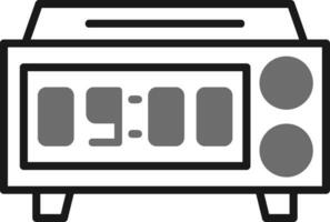ícone de vetor de relógio digital
