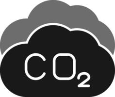 ícone de vetor de dióxido de carbono