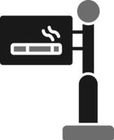 fumar área vetor ícone