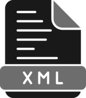 ícone de vetor xml