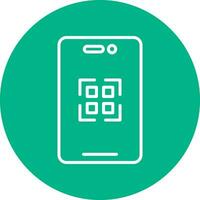 ícone de vetor de código qr