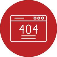 ícone de vetor de erro 404