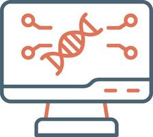 ícone de vetor de DNA