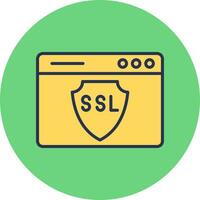 ícone de vetor ssl