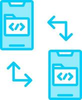 ícone de vetor de transferência de dados