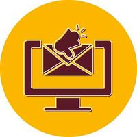 ícone de vetor de e-mail marketing