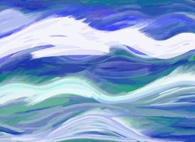 ondas do mar azul agitado abstratas vetor
