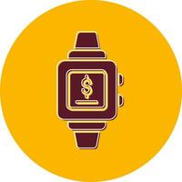 relógio inteligente Forma de pagamento vetor ícone