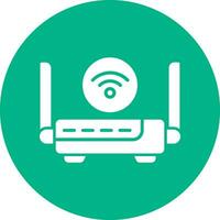 ícone de vetor de roteador wifi