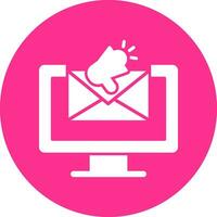 ícone de vetor de e-mail marketing