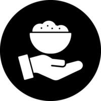 ícone de vetor de doação de alimentos
