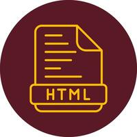 ícone do vetor html