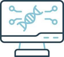 ícone de vetor de DNA