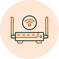 ícone de vetor de roteador wifi