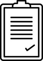 ícone de vetor de lista de verificação