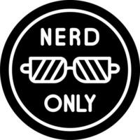 nerd só vetor ícone