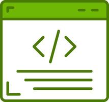 ícone de vetor de programação web