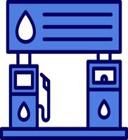 ícone de vetor de posto de gasolina