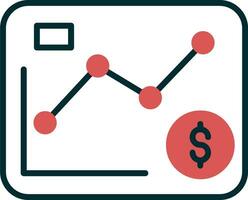 ícone de vetor de estatísticas