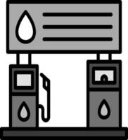 ícone de vetor de posto de gasolina