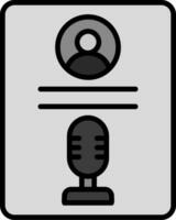 ícone de vetor de registro