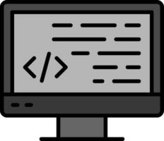 ícone de vetor de programação